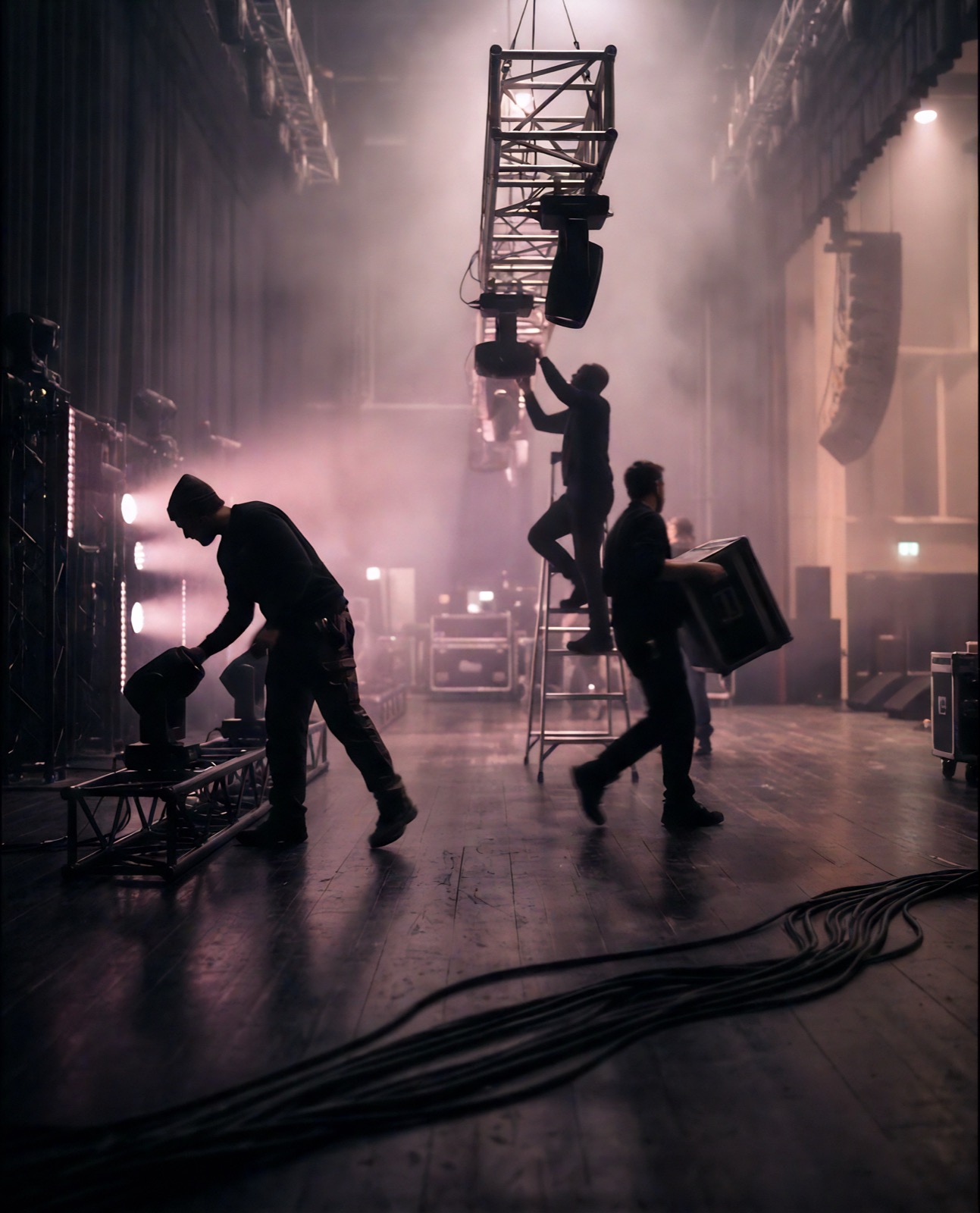 Dainora Events — scenos ruošimas